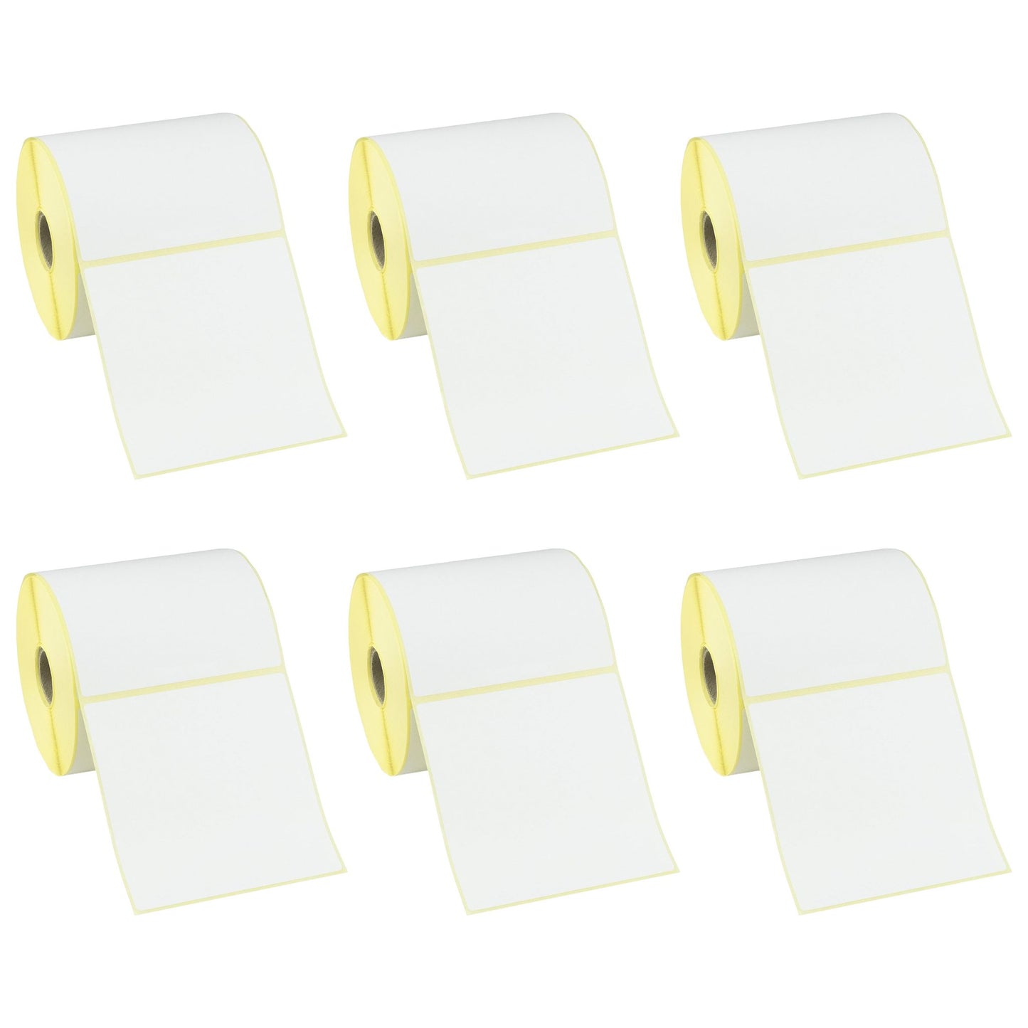100x100mm Thermal Labels (Roll of 1000) x6 Bundle