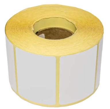60mm x 43mm, Hotmelt Adhesive, 1000 Labels per Roll Blank White Semi-Gloss Labels