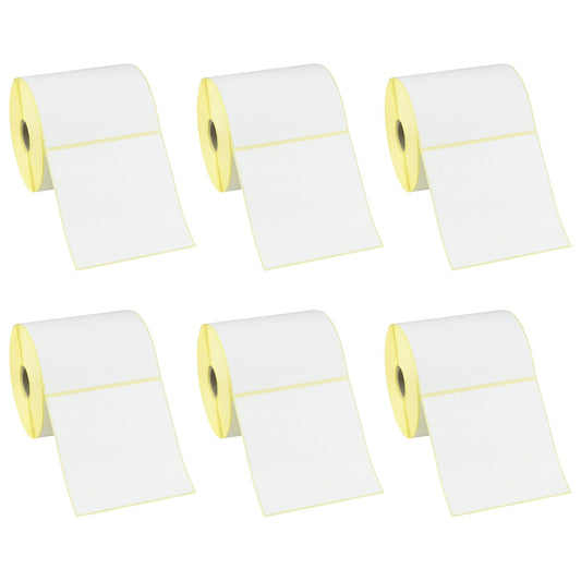 100x100mm Thermal Labels (Roll of 1000) x6 Bundle